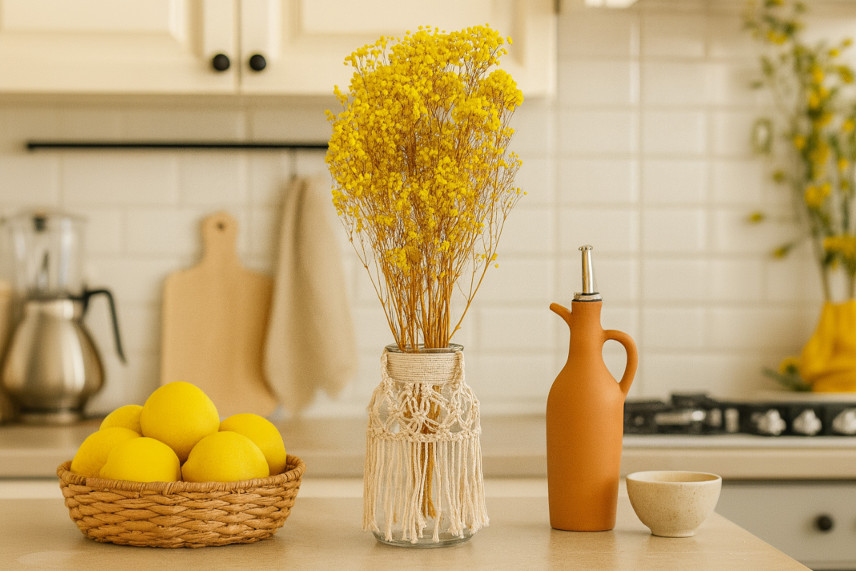Gypsophile Stabilisé - Jaune