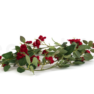 Künstliche Rosen-Girlande - Rot