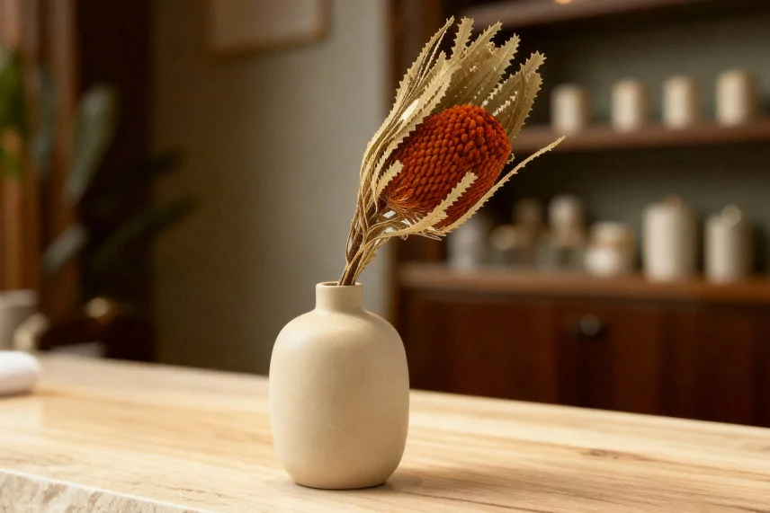 Getrocknete Banksia hookeriana Orange