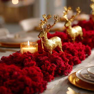 Preserved Reindeer Moss - Bulk Box - Red