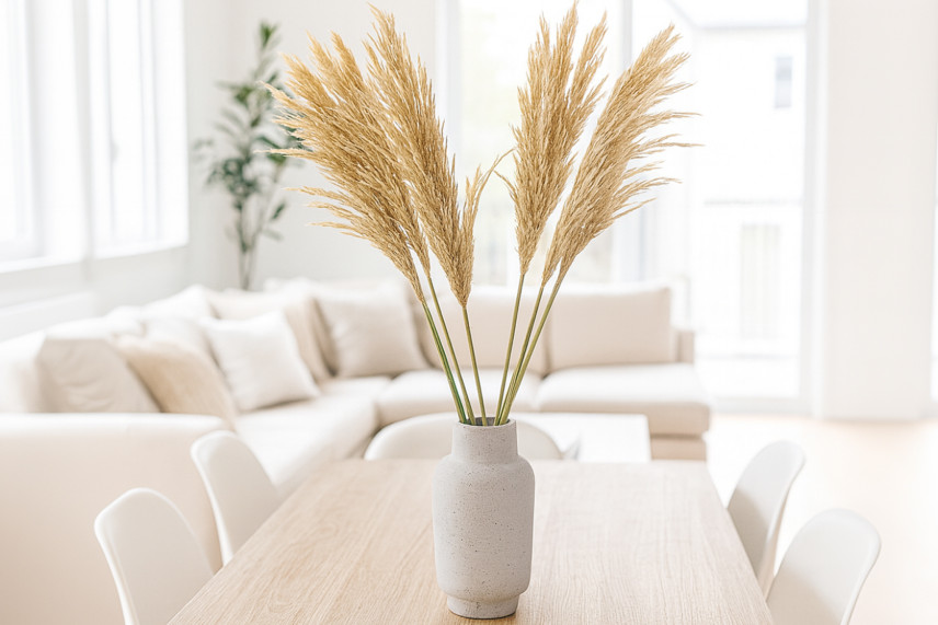 Pampa Grass preservata - Avorio