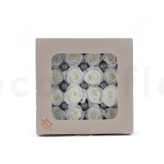 Princess Rose Preserved - Box of 16 - White
