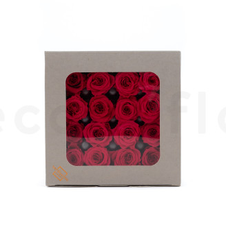 Rosa Princess Preservata - Scatola da 16 - Dark Pink