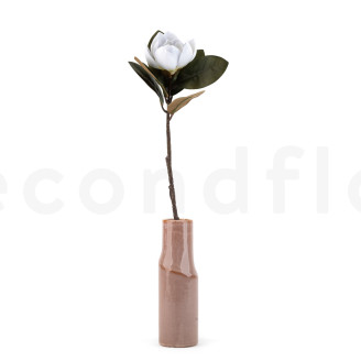 Magnolia Artificiel sur tige - Blanc
