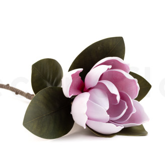 Magnolia Artificiel sur tige - Rose