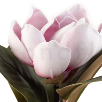 Magnolia Artificial con tallo - Rosa