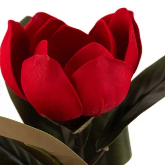 Magnolia artificial Rojo