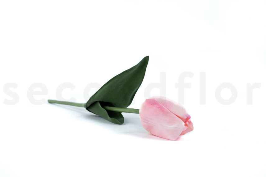 Tulip&aacute;n Artificial con tallo - Rosa