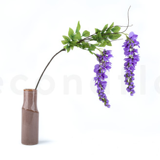 K&uuml;nstlicher Glyzinienzweig - Violett