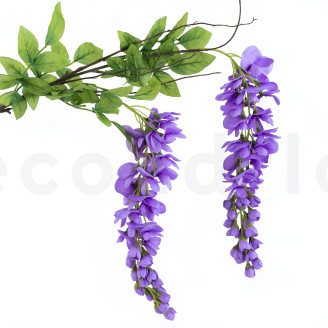 Artificial Wisteria Branch - Purple