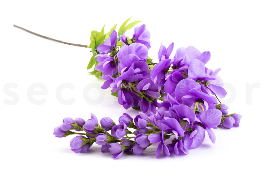 Artificial Wisteria Branch - Purple
