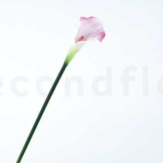 Artificial Calla on Stem - Cream & Pink