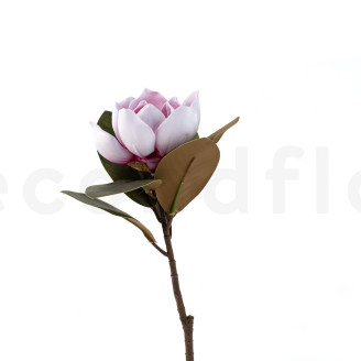 Magnolia Artificial con tallo - Rosa