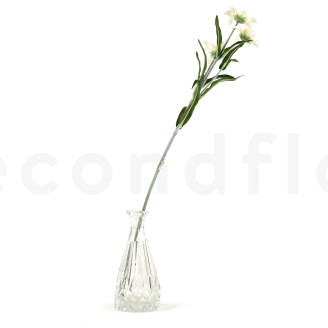 Edelweiss Artificiel sur tige - Blanc