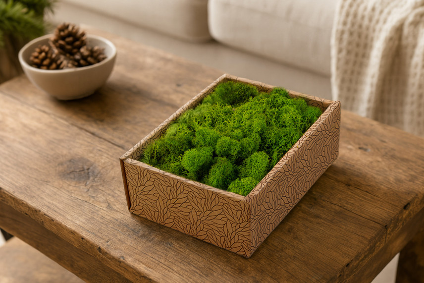 Preserved Reindeer Moss - Creabox S - Light Green