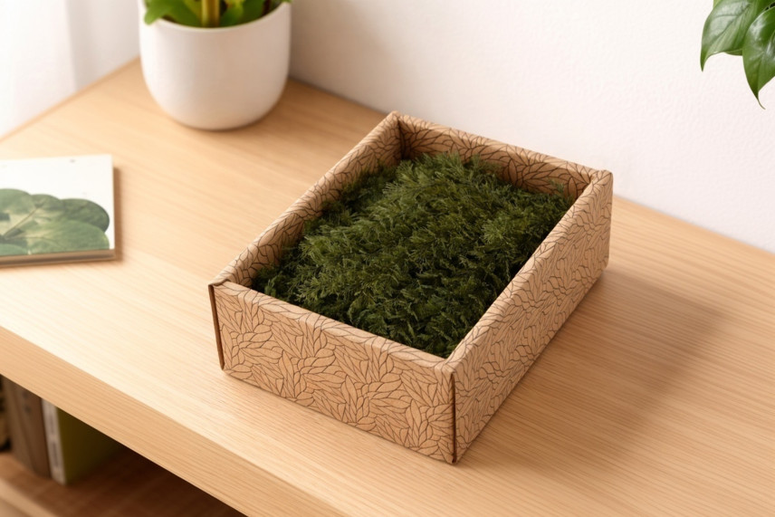 Air Fern preservato - Creabox S - Nature Green