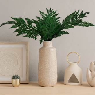 Leather Fern Stabilized - Green