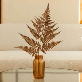 Preserved Leather Fern Brown