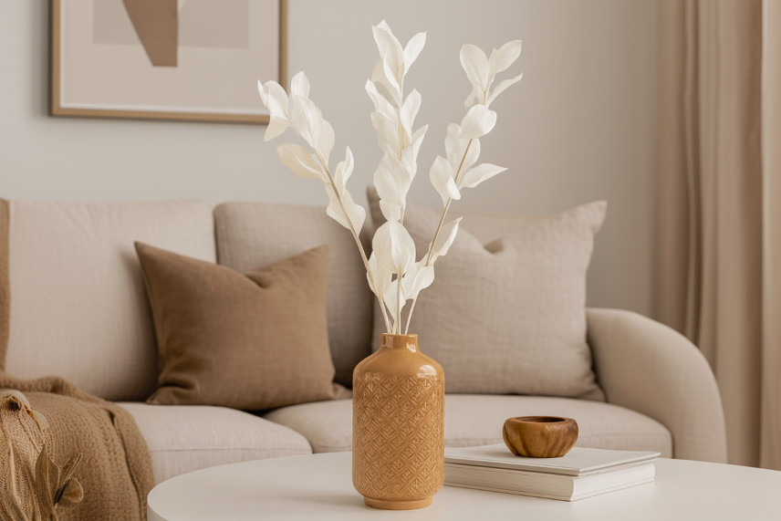 Ruscus Stabilized - 6 Units - White