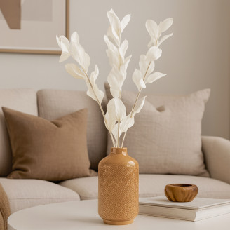 Ruscus Stabilized - 6 Units - White