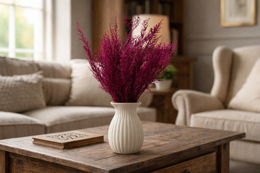 Stoebe Preservada - Ramo - Rosa