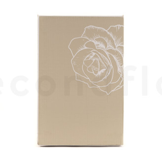 Rosen mit St&auml;ngel konserviert 50 cm - Gift Box 20 St&uuml;ck - Wei&szlig;