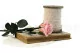 Rose stabilis&eacute;e sur tige 30 cm Rose Pastel (x25) 10
