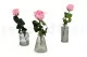Rosa stabilizzata con stelo 30 cm Rosa Pastello (x25) 13