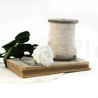 Konservierte Rose mit 30 cm Stiel Wei&szlig; (x25)