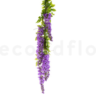 Ramo di Glicine Artificiale - Viola