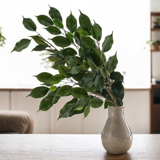 Rama de Ficus Exotica Artificial - Verde