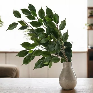 Rama de Ficus Exotica Artificial - Verde