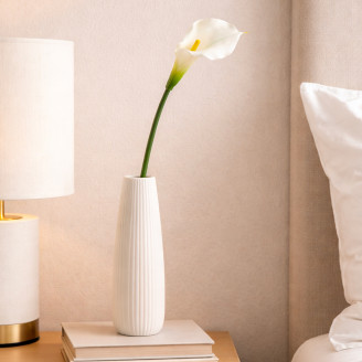 K&uuml;nstliche Calla mit Stiel - Cremefarben