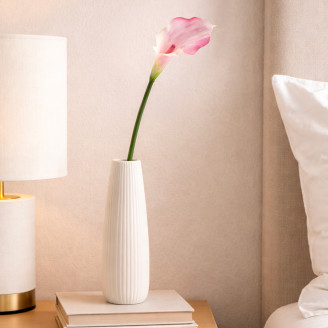 Calla Artificiale su stelo - Crema & Rosa