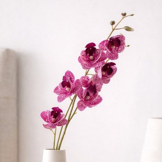 Artificial Orchid Branch - Dark Pink