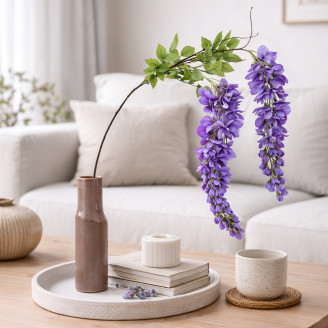 Branche de Glycine Artificielle - Violet