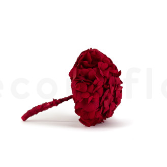 Ortensia preservata Kiara - Vibrant Red