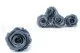 Rose stabilis&eacute;e XL Gris Fonc&eacute; (x6) 1