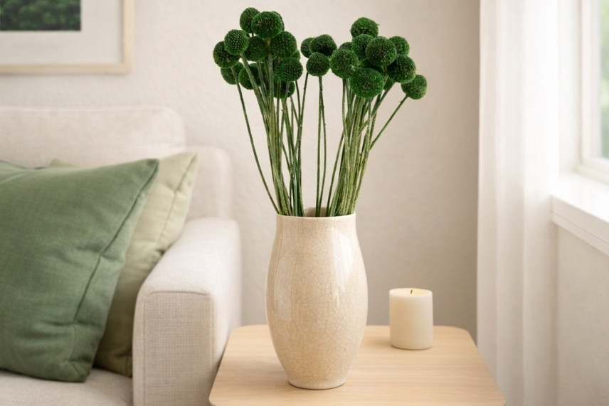 Craspedia stabilizzata - Mazzo - Eden Green