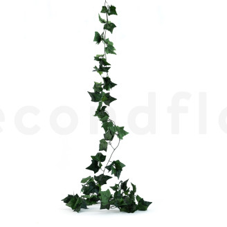 Fire-Resistant Artificial Helix Ivy Garland - Green
