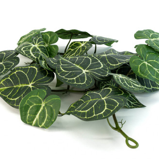 Fire-Resistant Artificial Anthurium Garland - Green