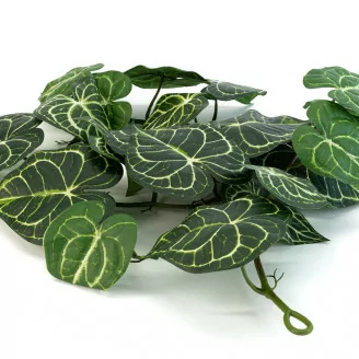 K&uuml;nstliche Anthurium-Girlande - feuerbest&auml;ndig