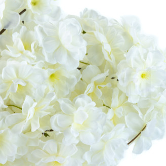Branche de Cerisier Sakura Artificielle - Blanc