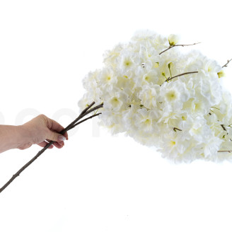 Branche de Cerisier Sakura Artificielle - Blanc