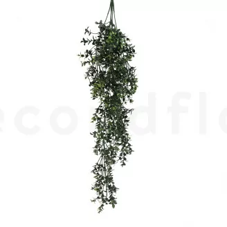 Fire-Resistant Artificial Hanging Boxwood - Green