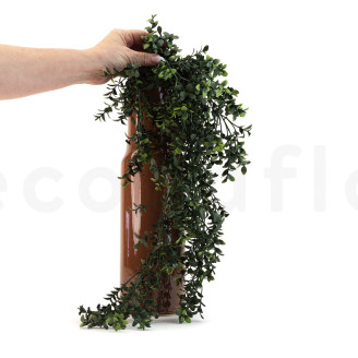 Fire-Resistant Artificial Hanging Boxwood - Green