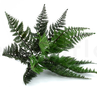 Fire-Resistant Artificial Fern - Green