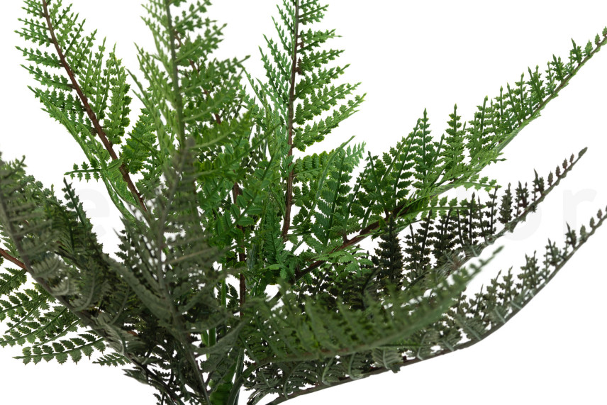 Fire-Resistant Artificial Fern - Green