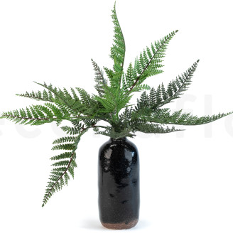 Fire-Resistant Artificial Fern - Green