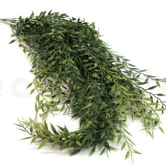 Fire-Resistant Hanging Artificial Mini Bamboo - Green